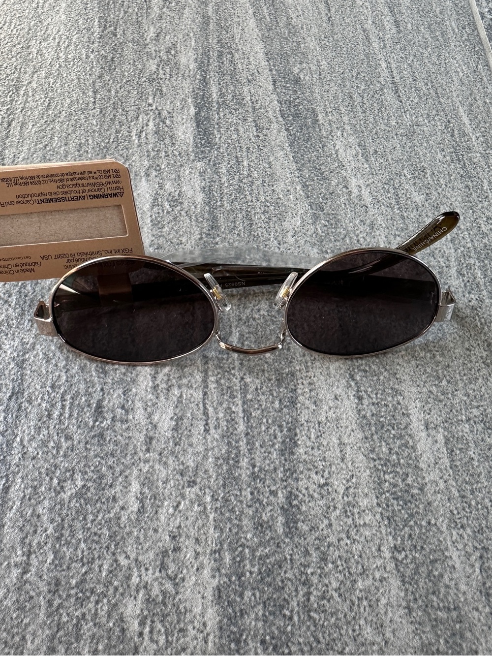NWT FRYE Savannah Women’s Sunglasses in Olive Gold Slim Oval Metal Frame No Case - Picture 13 of 14